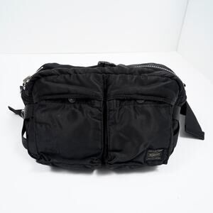 Porter Yoshida Tanker Waist Bag Shoulder Bag Black Large Japan Y2K